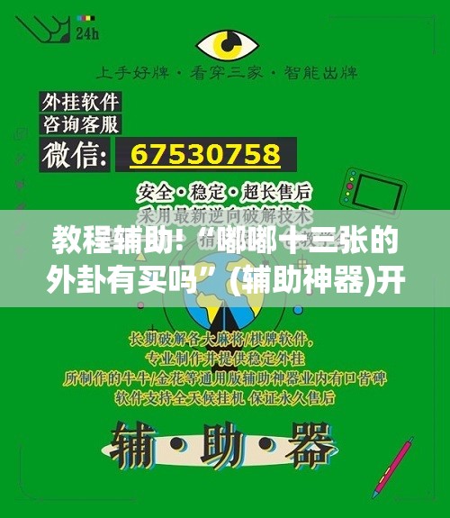 教程辅助!“嘟嘟十三张的外卦有买吗	”(辅助神器)开挂详细教程