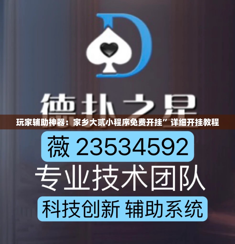 玩家辅助神器：家乡大贰小程序免费开挂”详细开挂教程