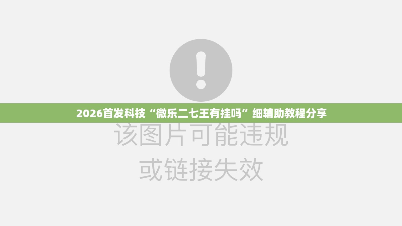 2026首发科技“微乐二七王有挂吗”细辅助教程分享