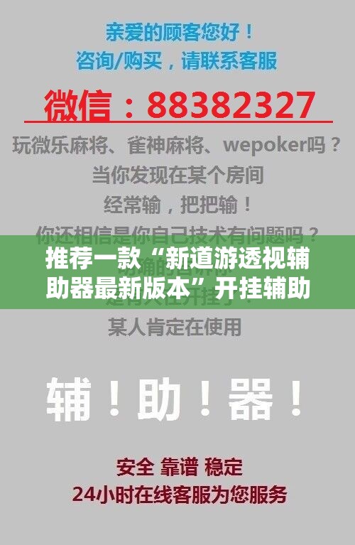 推荐一款“新道游透视辅助器最新版本”开挂辅助脚本+详细开挂安装教程