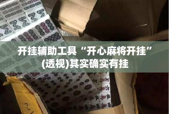 开挂辅助工具“开心麻将开挂”(透视)其实确实有挂
