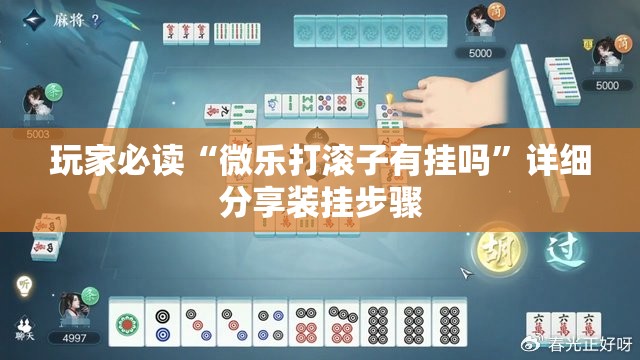 玩家必读“微乐打滚子有挂吗	”详细分享装挂步骤