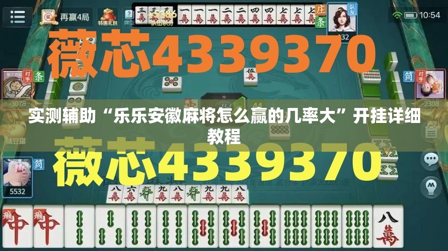 实测辅助“乐乐安徽麻将怎么赢的几率大”开挂详细教程