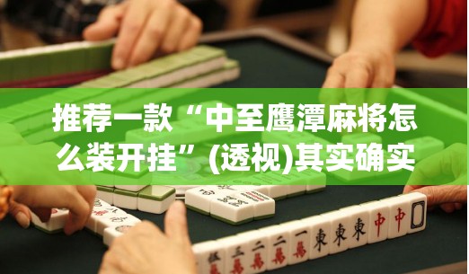 推荐一款“中至鹰潭麻将怎么装开挂”(透视)其实确实有挂