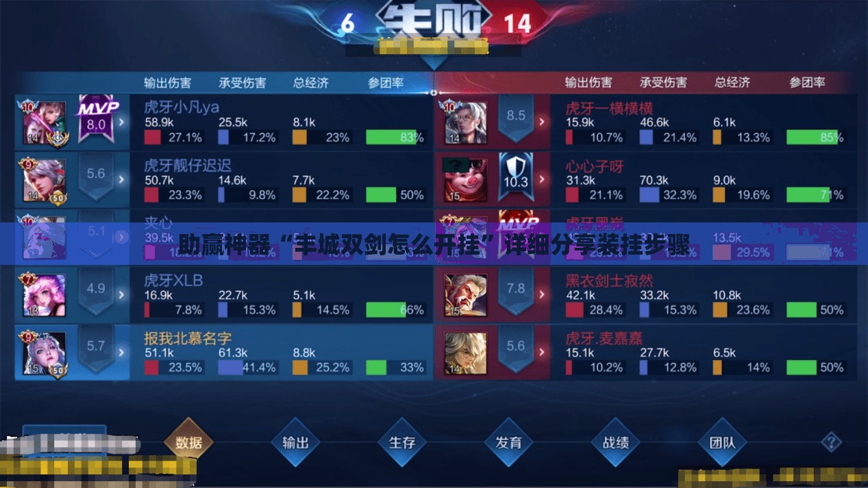 助赢神器“丰城双剑怎么开挂	”详细分享装挂步骤