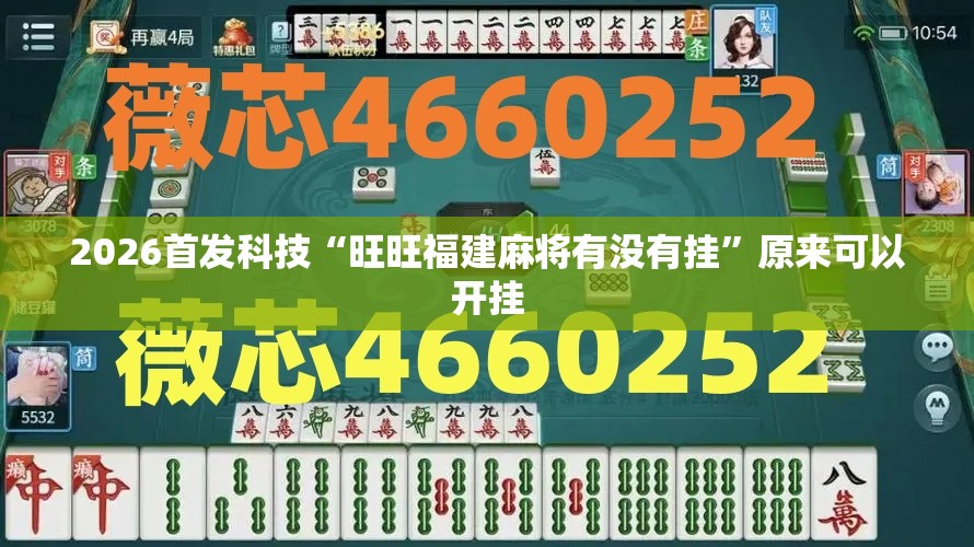 2026首发科技“旺旺福建麻将有没有挂”原来可以开挂