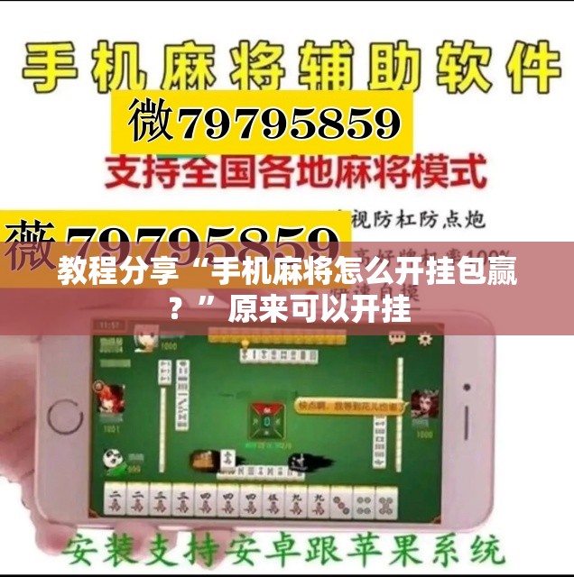教程分享“手机麻将怎么开挂包赢？”原来可以开挂
