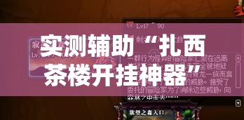 实测辅助“扎西茶楼开挂神器	”开挂详细教程