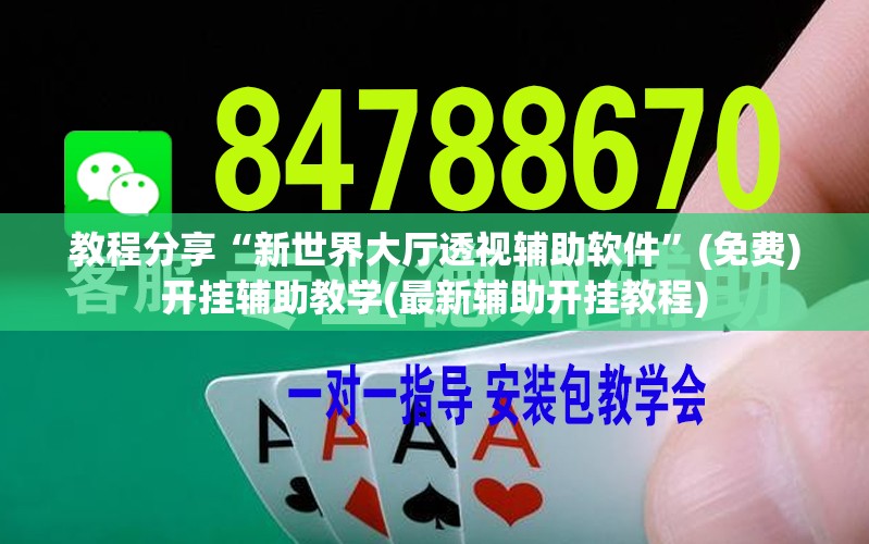教程分享“新世界大厅透视辅助软件”(免费)开挂辅助教学(最新辅助开挂教程)