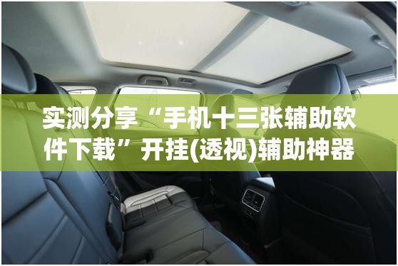 实测分享“手机十三张辅助软件下载”开挂(透视)辅助神器