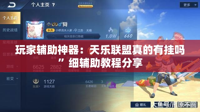 玩家辅助神器：天乐联盟真的有挂吗”细辅助教程分享