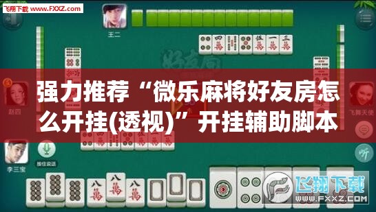 强力推荐“微乐麻将好友房怎么开挂(透视)”开挂辅助脚本+详细开挂安装教程