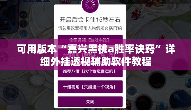 可用版本“嘉兴黑桃a胜率诀窍”详细外挂透视辅助软件教程