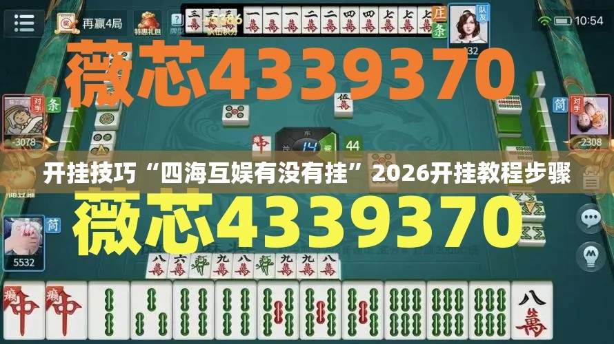 开挂技巧“四海互娱有没有挂”2026开挂教程步骤