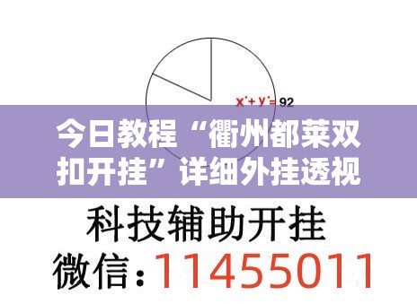 今日教程“衢州都莱双扣开挂”详细外挂透视辅助软件教程