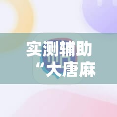 实测辅助“大唐麻将怎么上挂”细辅助教程分享