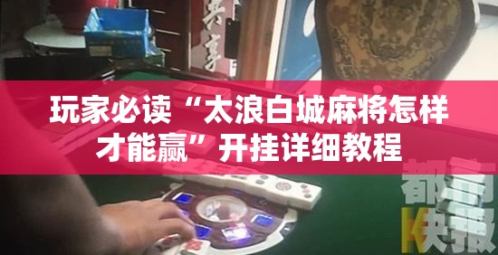 玩家必读“太浪白城麻将怎样才能赢”开挂详细教程