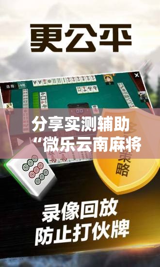 分享实测辅助“微乐云南麻将怎么样才能赢”开挂辅助脚本+详细开挂安装教程