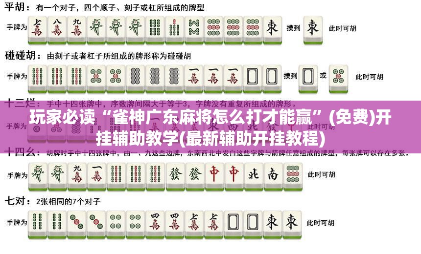 玩家必读“雀神广东麻将怎么打才能赢”(免费)开挂辅助教学(最新辅助开挂教程)