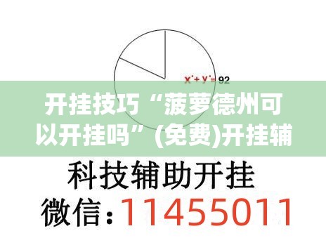 开挂技巧“菠萝德州可以开挂吗	”(免费)开挂辅助教学(最新辅助开挂教程)