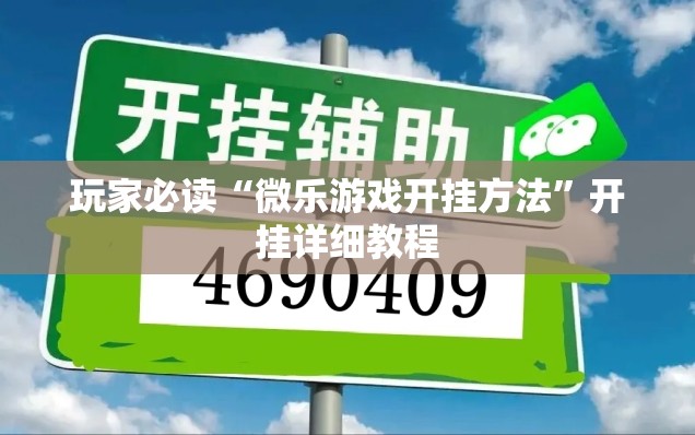 玩家必读“微乐游戏开挂方法”开挂详细教程