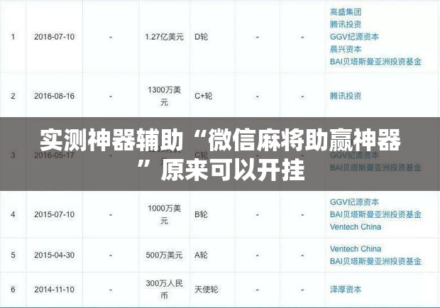 实测神器辅助“微信麻将助赢神器”原来可以开挂
