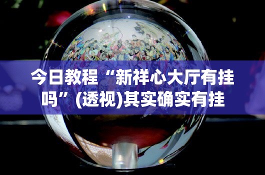 今日教程“新祥心大厅有挂吗”(透视)其实确实有挂