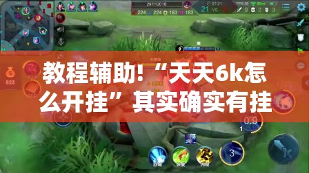 教程辅助!“天天6k怎么开挂”其实确实有挂