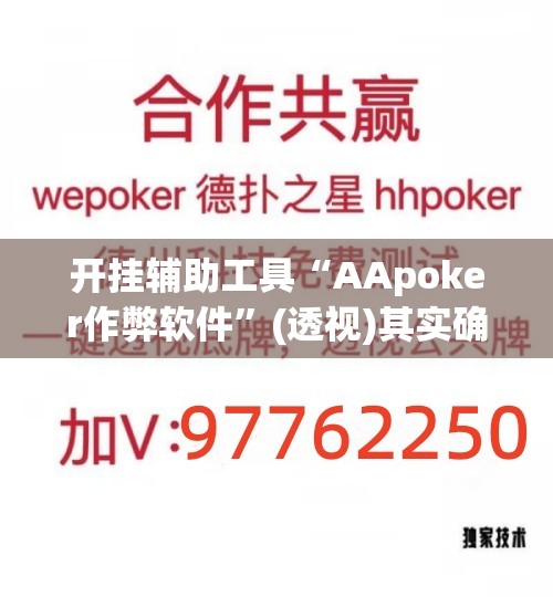 开挂辅助工具“AApoker作弊软件”(透视)其实确实有挂