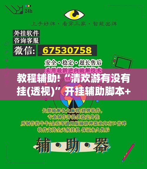 教程辅助!“清欢游有没有挂(透视)”开挂辅助脚本+详细开挂安装教程