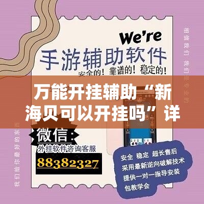 万能开挂辅助“新海贝可以开挂吗”详细开挂教程