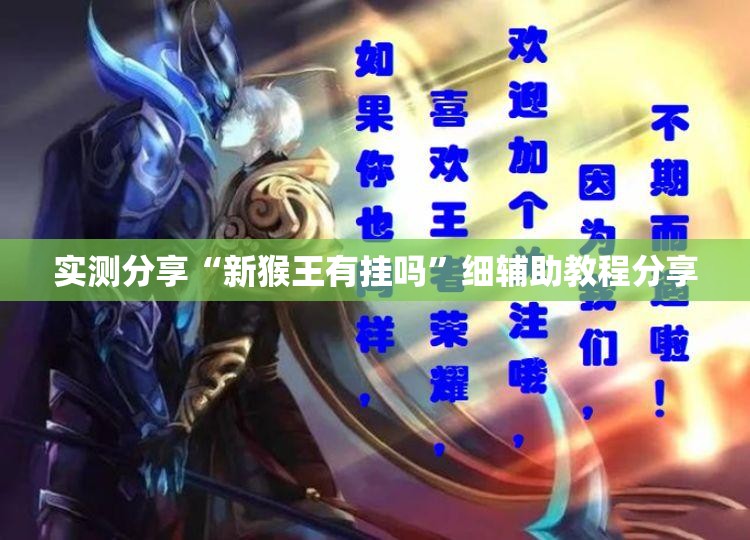 实测分享“新猴王有挂吗”细辅助教程分享