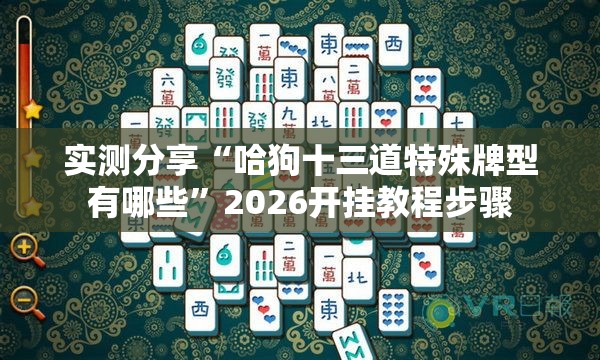 实测分享“哈狗十三道特殊牌型有哪些”2026开挂教程步骤