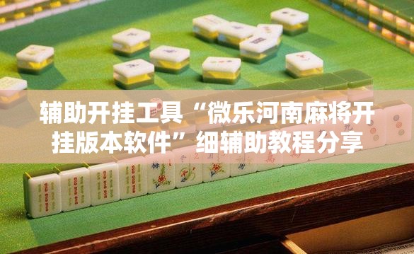 辅助开挂工具“微乐河南麻将开挂版本软件”细辅助教程分享