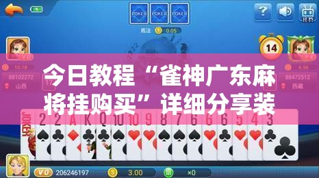 今日教程“雀神广东麻将挂购买	”详细分享装挂步骤