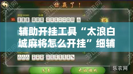 辅助开挂工具“太浪白城麻将怎么开挂”细辅助教程分享