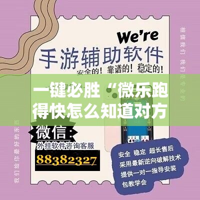 一键必胜“微乐跑得快怎么知道对方开挂”详细开挂教程