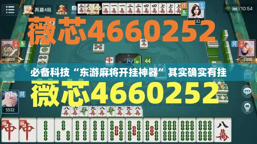 必备科技“东游麻将开挂神器”其实确实有挂