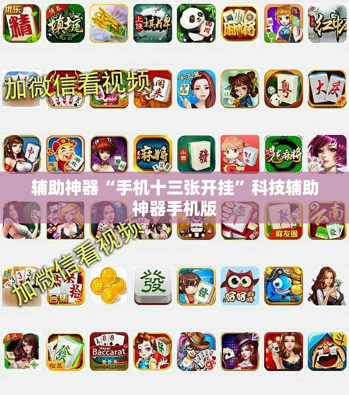 辅助神器“手机十三张开挂	”科技辅助神器手机版