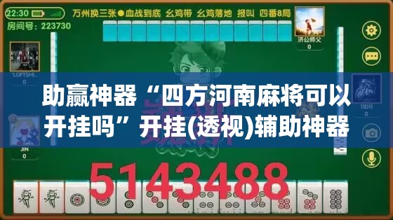 助赢神器“四方河南麻将可以开挂吗	”开挂(透视)辅助神器