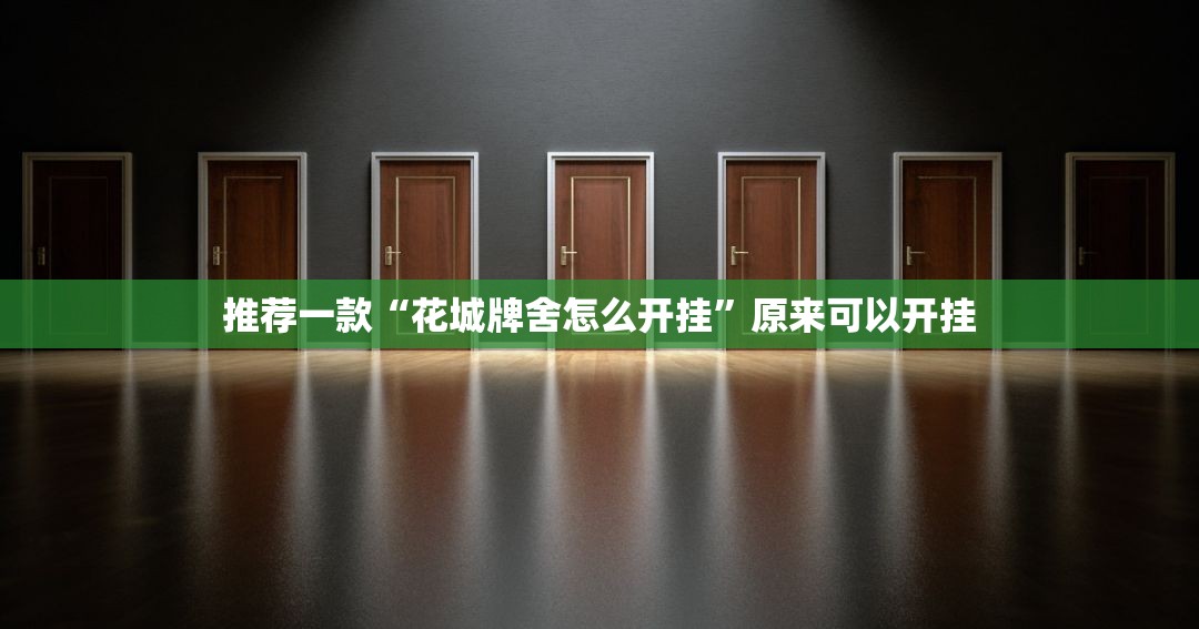推荐一款“花城牌舍怎么开挂”原来可以开挂