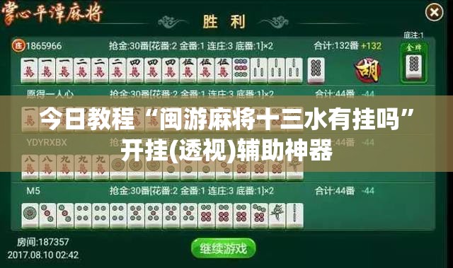 今日教程“闽游麻将十三水有挂吗”开挂(透视)辅助神器
