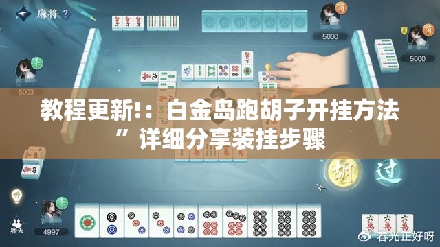 教程更新!：白金岛跑胡子开挂方法	”详细分享装挂步骤