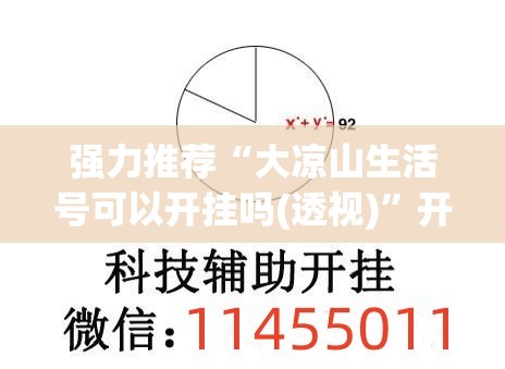 强力推荐“大凉山生活号可以开挂吗(透视)”开挂辅助脚本+详细开挂安装教程