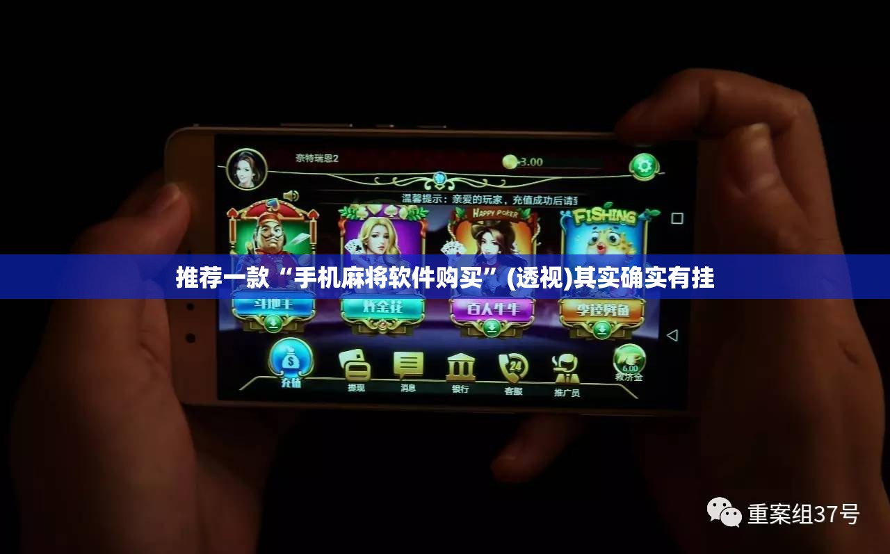推荐一款“手机麻将软件购买”(透视)其实确实有挂