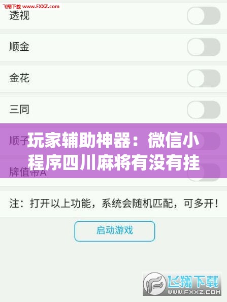 玩家辅助神器：微信小程序四川麻将有没有挂”开挂(透视)辅助教程
