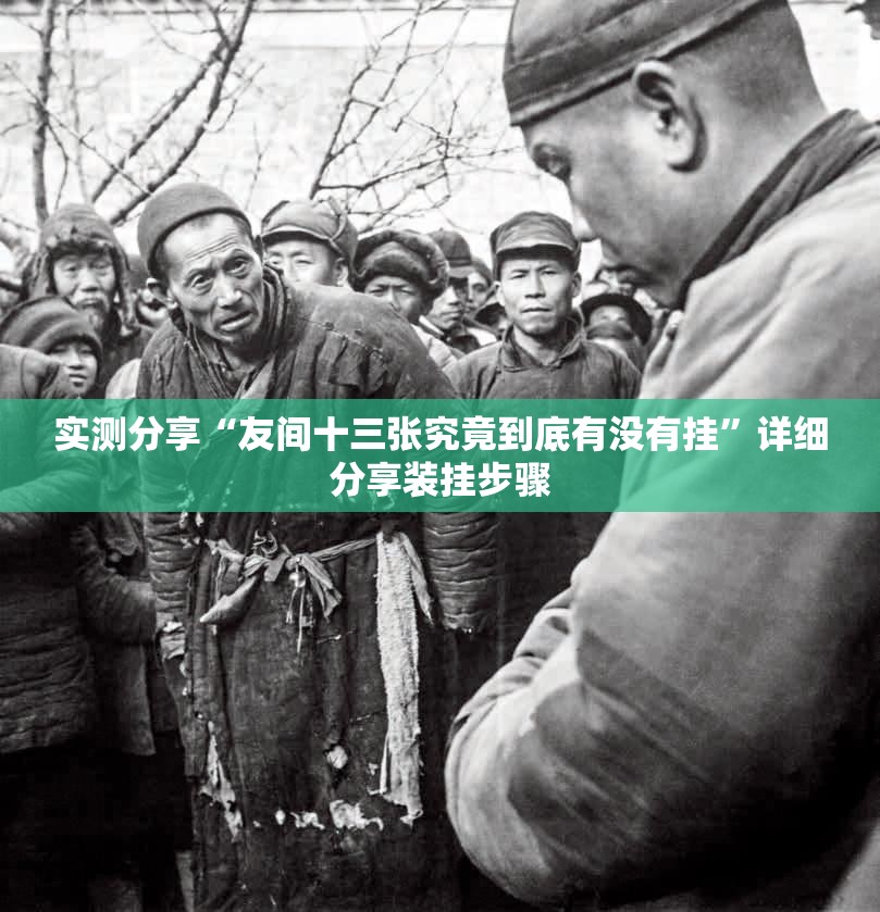 实测分享“友间十三张究竟到底有没有挂”详细分享装挂步骤