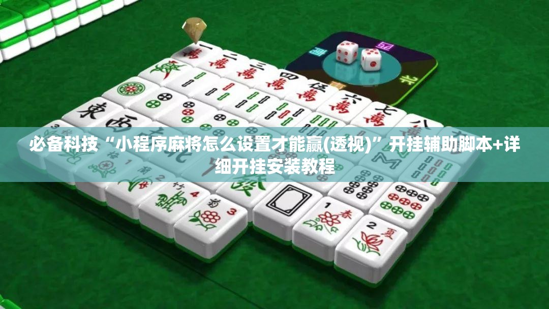 必备科技“小程序麻将怎么设置才能赢(透视)”开挂辅助脚本+详细开挂安装教程