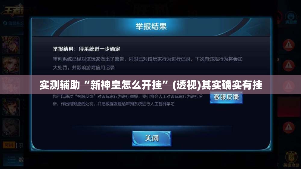 实测辅助“新神皇怎么开挂”(透视)其实确实有挂