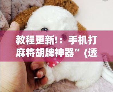 教程更新!：手机打麻将胡牌神器	”(透视挂)辅助下载教程